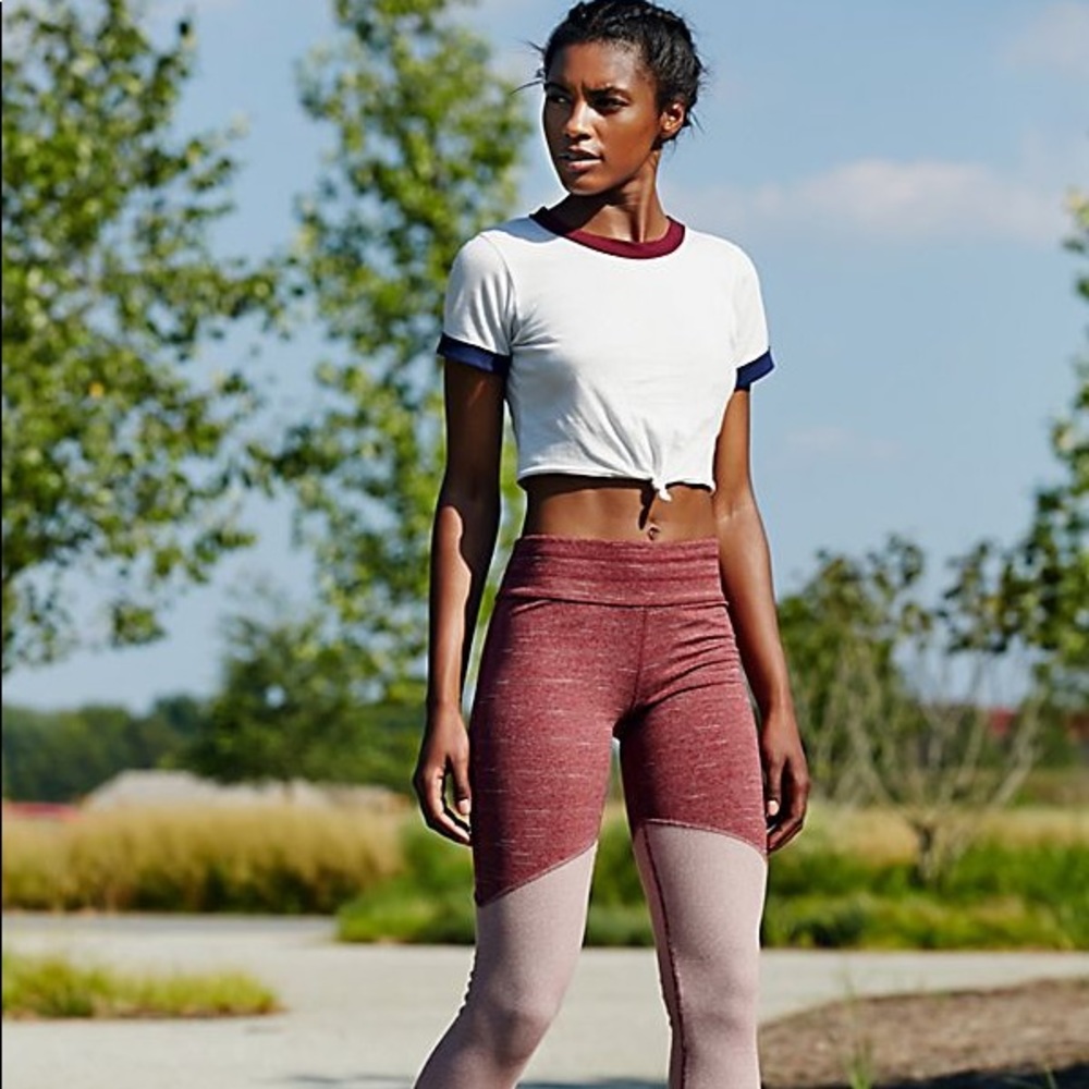 Free People Movement Evolution Leggings in Wine